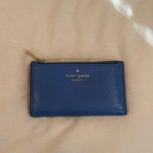Kate Spade Royal Blue Leather Bifold Wallet